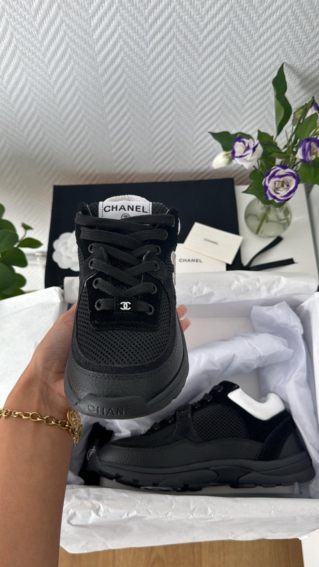 CC LUXURY SNEAKERS - Black colorway